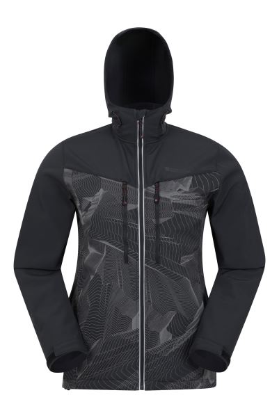 Black Mountain Warehouse Brands Illuminate Ii Mens Softshell Jacket
