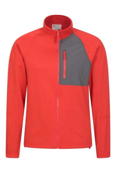 Mountain Warehouse Original Bright-Orange Surge Mens Fleece Jacket