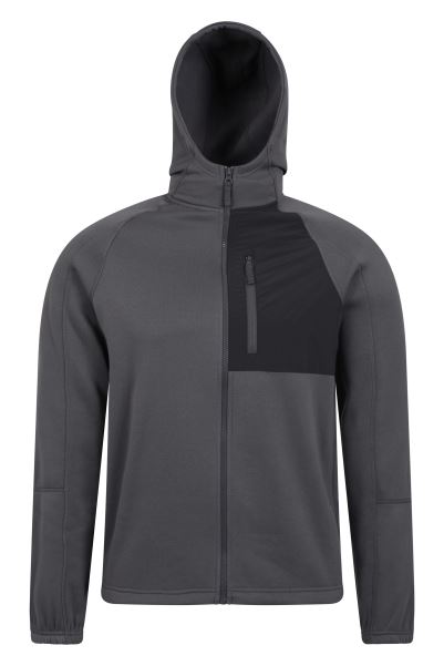 New Surge Mens Fleece Hoodie Grey Mountain Warehouse
