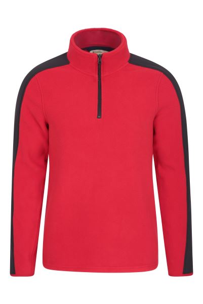 Collection Red Relic Mens Recycled Fleece Top Mountain Warehouse