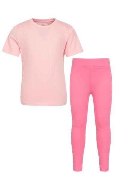 Kids 2-Piece Sports Set Best Pink Mountain Warehouse