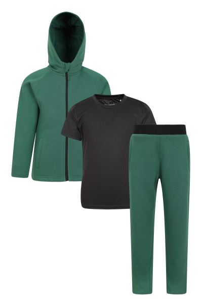 Kids 3-Piece Sports Set Mountain Warehouse Black Origins