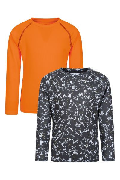 Original Mountain Warehouse Kids Active T-Shirt 2-Pack Black