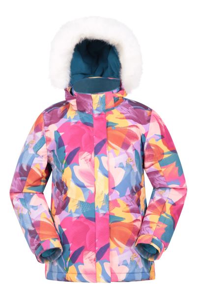 Flower Mountain Warehouse Extreme Kids Printed Ski Jacket Collection