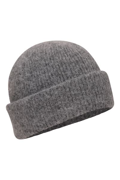 Grey Origins Soft Rib Mens Recycled Beanie Mountain Warehouse