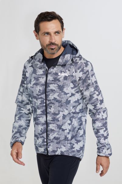 Origin 360 Reflective Mens Camo Jacket Mountain Warehouse Black-Camo