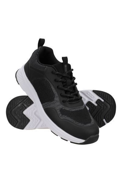 New Black Mountain Warehouse Evolution Kids Recycled Trainers