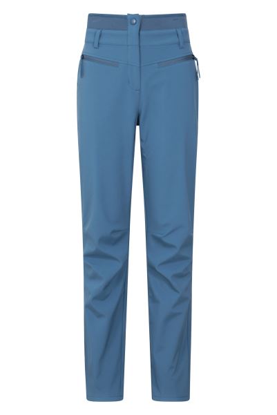 Petrol Mountain Warehouse Oslo Womens High Waisted Softshell Trousers Fashion
