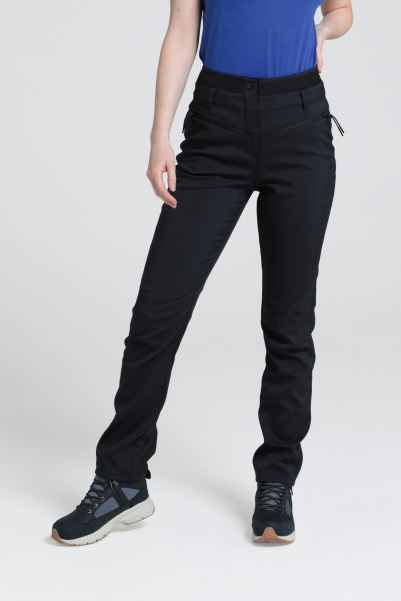 Black Collection Mountain Warehouse Oslo Womens High Waisted Softshell Trousers