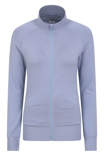 Mountain Warehouse Blue Origin Womens Bamboo Rich Full-Zip Midlayer