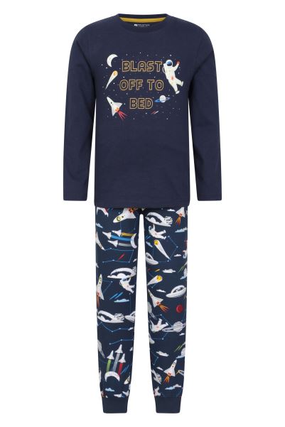 Best Navy Mountain Warehouse Printed Kids Pyjama Set