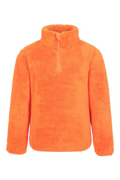 Origins Mountain Warehouse Teddy Kids Half-Zip Fleece Orange