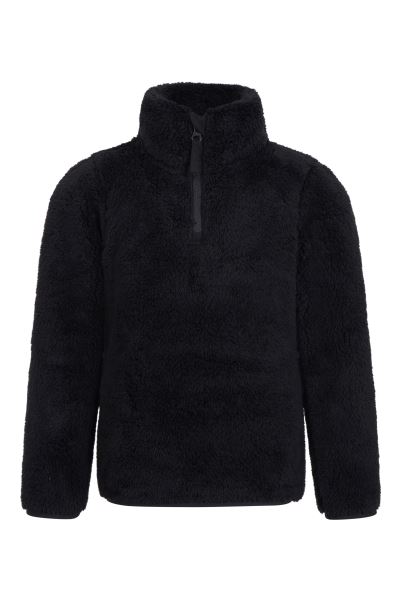 Brand Black Mountain Warehouse Teddy Kids Half-Zip Fleece