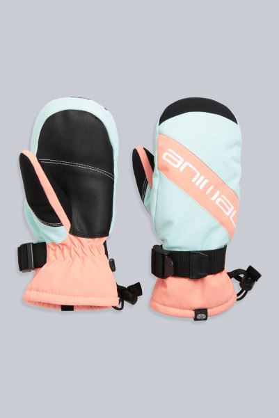 Light-Blue Animal Cosy Kids Snow Mittens New Mountain Warehouse