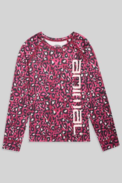 Origins Mountain Warehouse Pink Animal Snuggle Kids Recycled Top