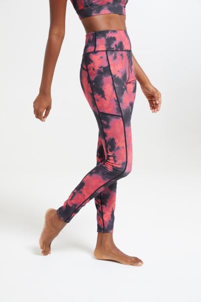 Mountain Warehouse Alight Womens Full-Length Leggings Best Berry