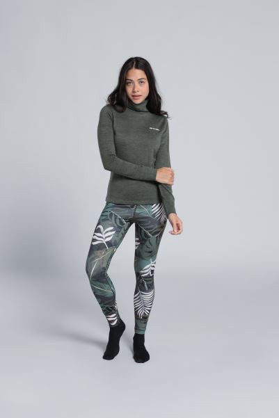 Best Mountain Warehouse Animal Snug Womens Merino Top Khaki