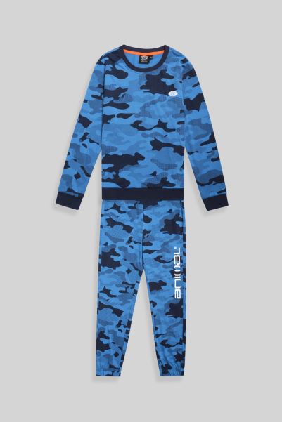 New Blue Animal Doze Kids Pyjama Set Mountain Warehouse