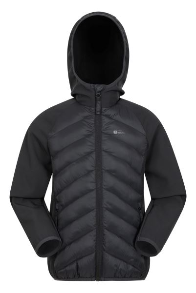 Techy Turbine Kids Padded Jacket Origins Black Mountain Warehouse