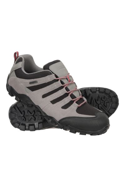 Grey Hot Mountain Warehouse Belfour Mens Waterproof Walking Shoes