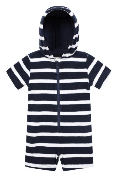 Baby Towelling All In One Hot Mountain Warehouse Navy