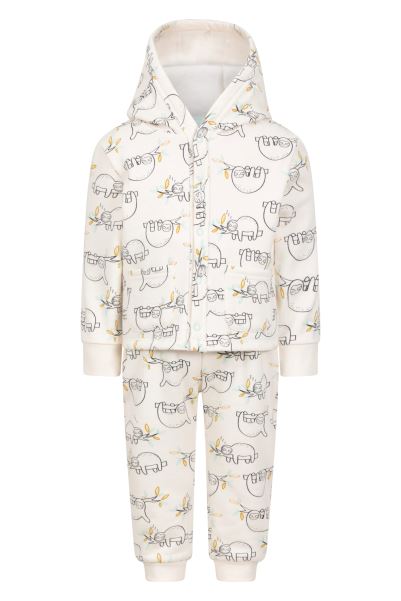 Fashion Mountain Warehouse White Baby Cosy Popper Set