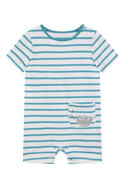 Baby Organic Romper Blue Original Mountain Warehouse