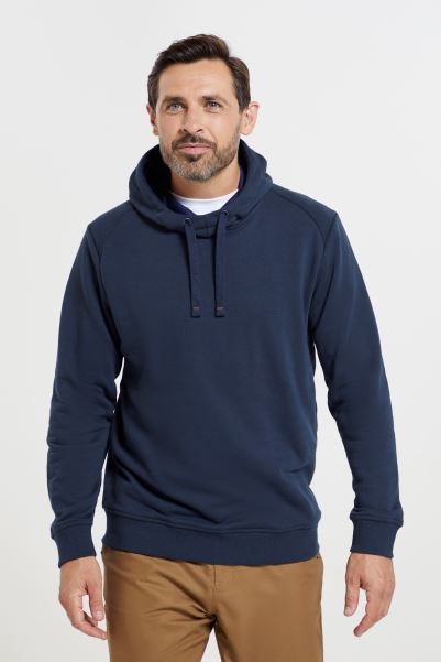 Origin Navy Alder Mens High Neck Hoodie Mountain Warehouse