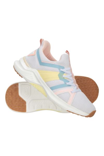 Light-Pink Mountain Warehouse Hot Strike Kids Active Trainers