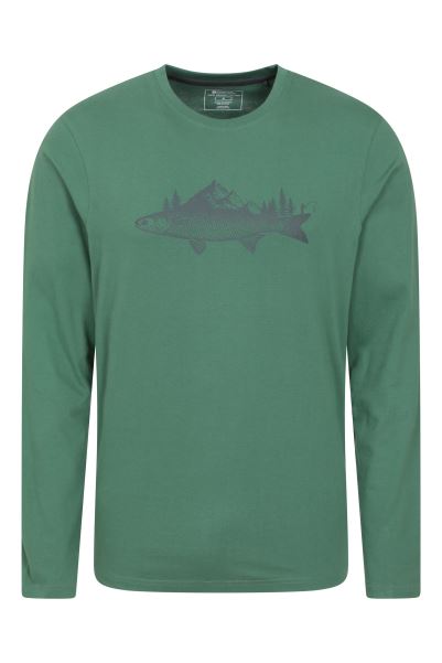 Landscape Fish Mens Organic T-Shirt Green Mountain Warehouse Origins