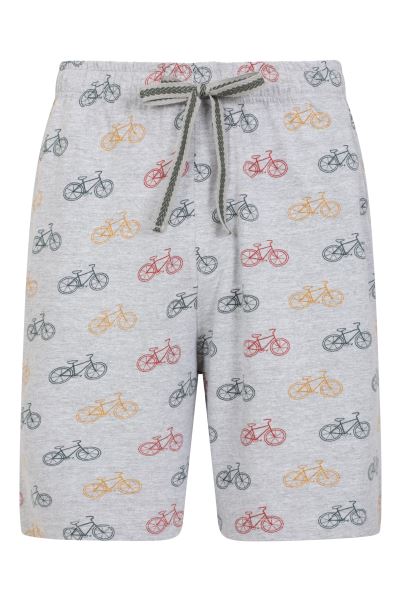 Grey Best Mountain Warehouse Printed Mens Pyjama Shorts