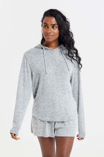 Lounge Womens Super Soft Hoodie Fashion Light-Grey Mountain Warehouse