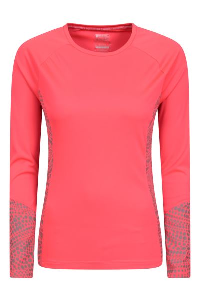 Iso-Vis Reflective Womens Long-Sleeve Top Pink Mountain Warehouse Hot