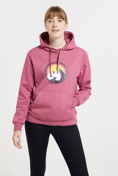 Mountain Warehouse Fashion Burgundy Sunset Mountain Womens Hoodie