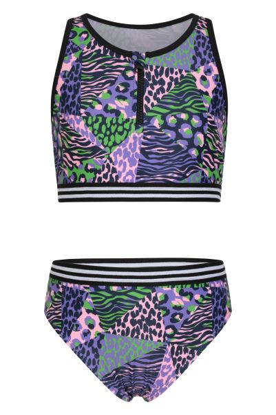 Reef Zip Front Youth Bikini Set Purple Mountain Warehouse Fashion