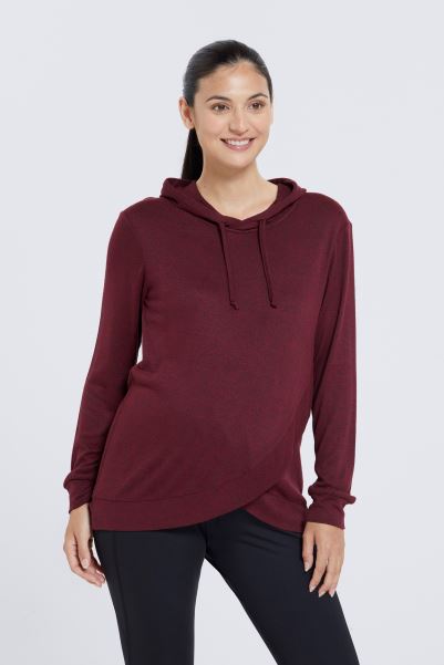 Mountain Warehouse Burgundy Peridot Maternity Hoodie Fashion