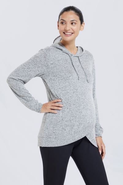 Origin Mountain Warehouse Peridot Maternity Hoodie Grey