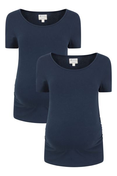 Mountain Warehouse Maternity Tourmaline Womens Tee 2-Pack Navy Best