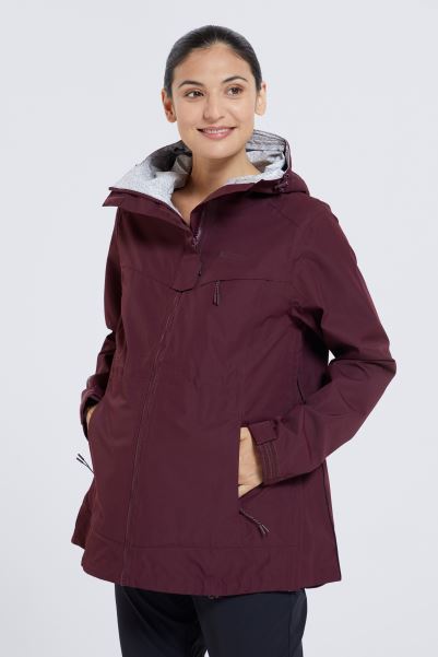 Mountain Warehouse Arlberg Maternity 2.5 Layer Jacket Burgundy Best