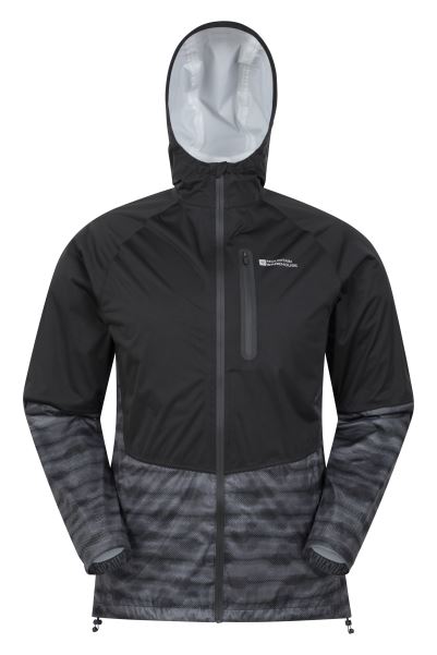 Collections Hydro Ii Mens Waterproof Running Jacket Black Mountain Warehouse
