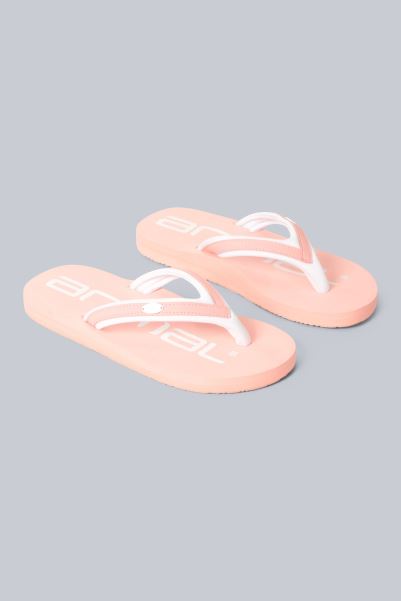 Best Mountain Warehouse Pink Animal Swish Kids Recycled Flip-Flops