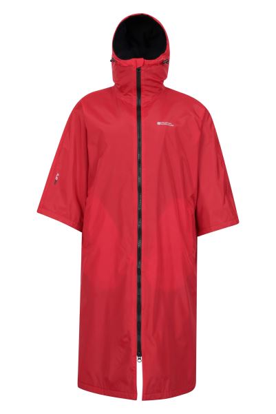 Mountain Warehouse Best Wave Mens Waterproof Swim Changing Robe Red