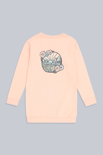 Animal Lara Kids Organic Dress Pink Origins Mountain Warehouse