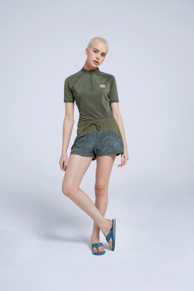 Khaki Mountain Warehouse Brands Animal Freya Womens Recycled Boardshorts