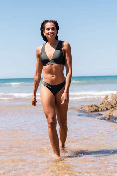 Mountain Warehouse Collection Khaki Animal Claire Womens Bikini Top