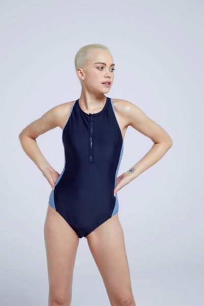 Origin Navy Mountain Warehouse Animal Margot Womens Recycled Swimsuit