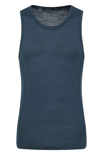 Summit Mens Merino Vest Navy Collections Mountain Warehouse