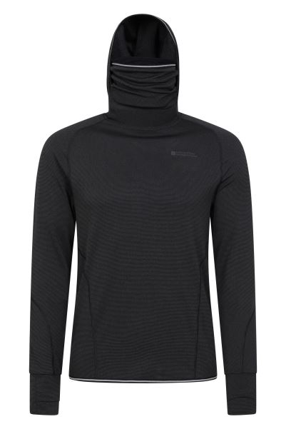 Original Mountain Warehouse Swift Mens Baselayer Hoodie Grey