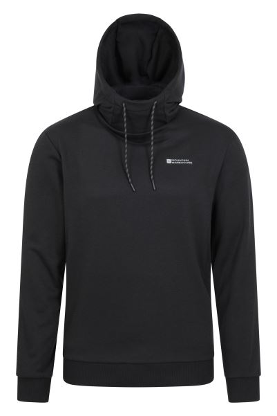 Loop Active Mens Hoodie Jet-Black Mountain Warehouse New