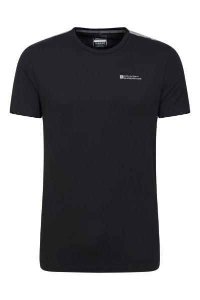 Mountain Warehouse Black Iso-Viz Mens Active T-Shirt Fashion